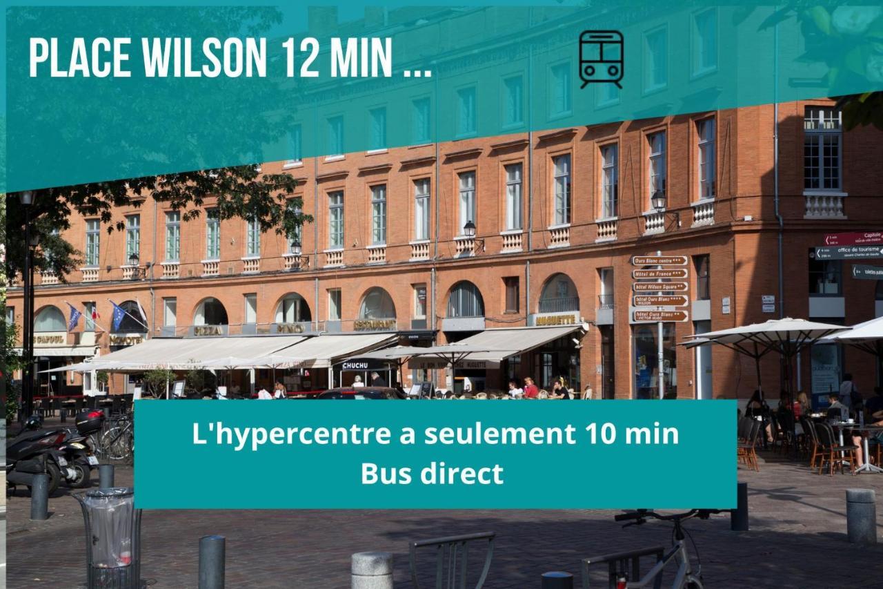 Le Rosier - 7 Deniers - Proche Airbus - Bus Direct Centre Apartment Toulouse Exterior foto